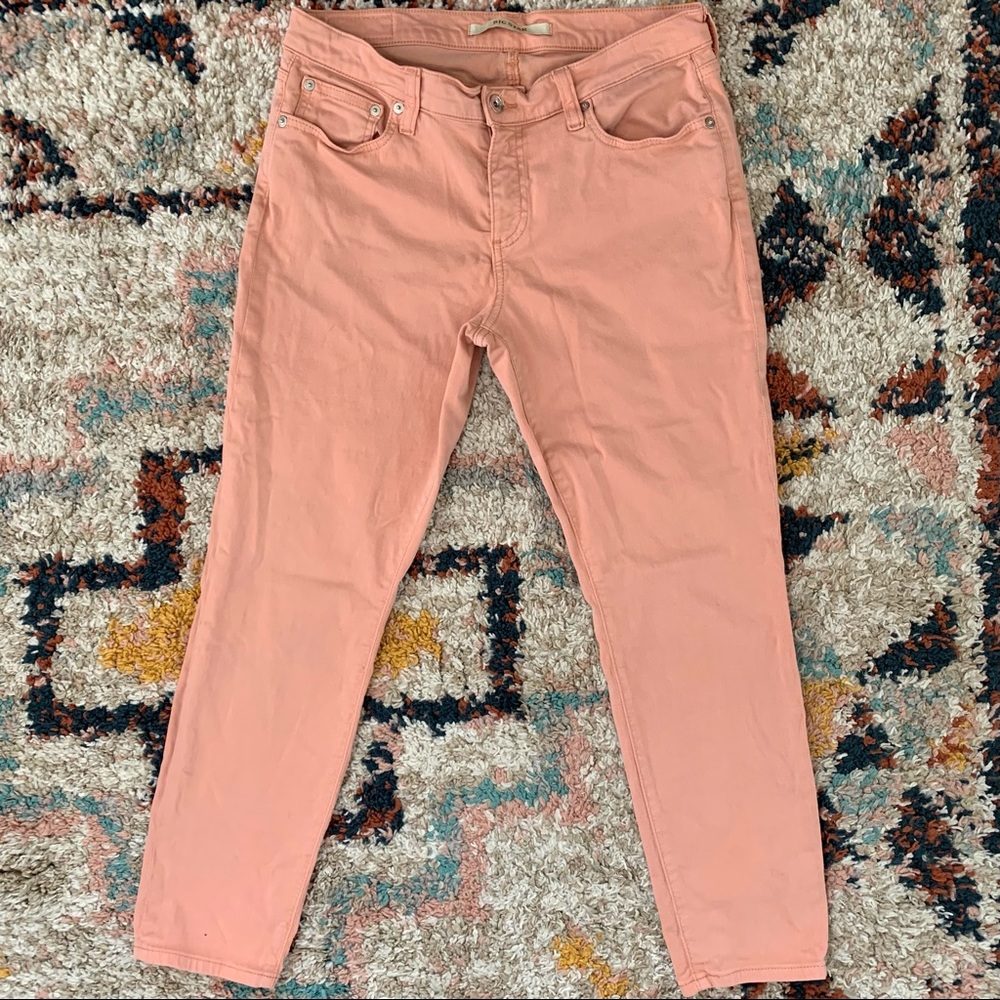 Big Star Alex Mid Rise Clay Skinny Ankle Jeans